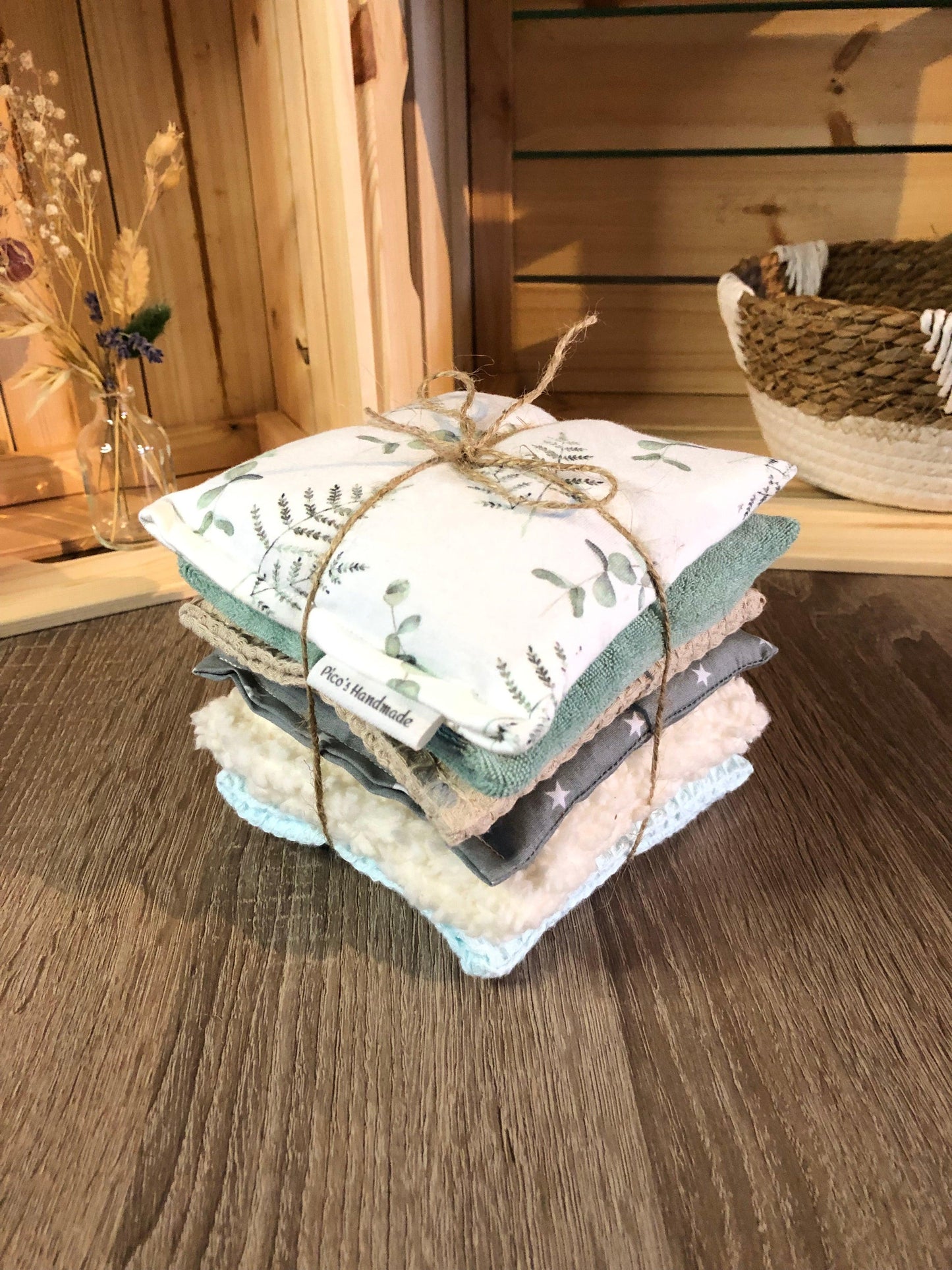 Pittenzakje Set Eucalyptus - Pico's Handmade