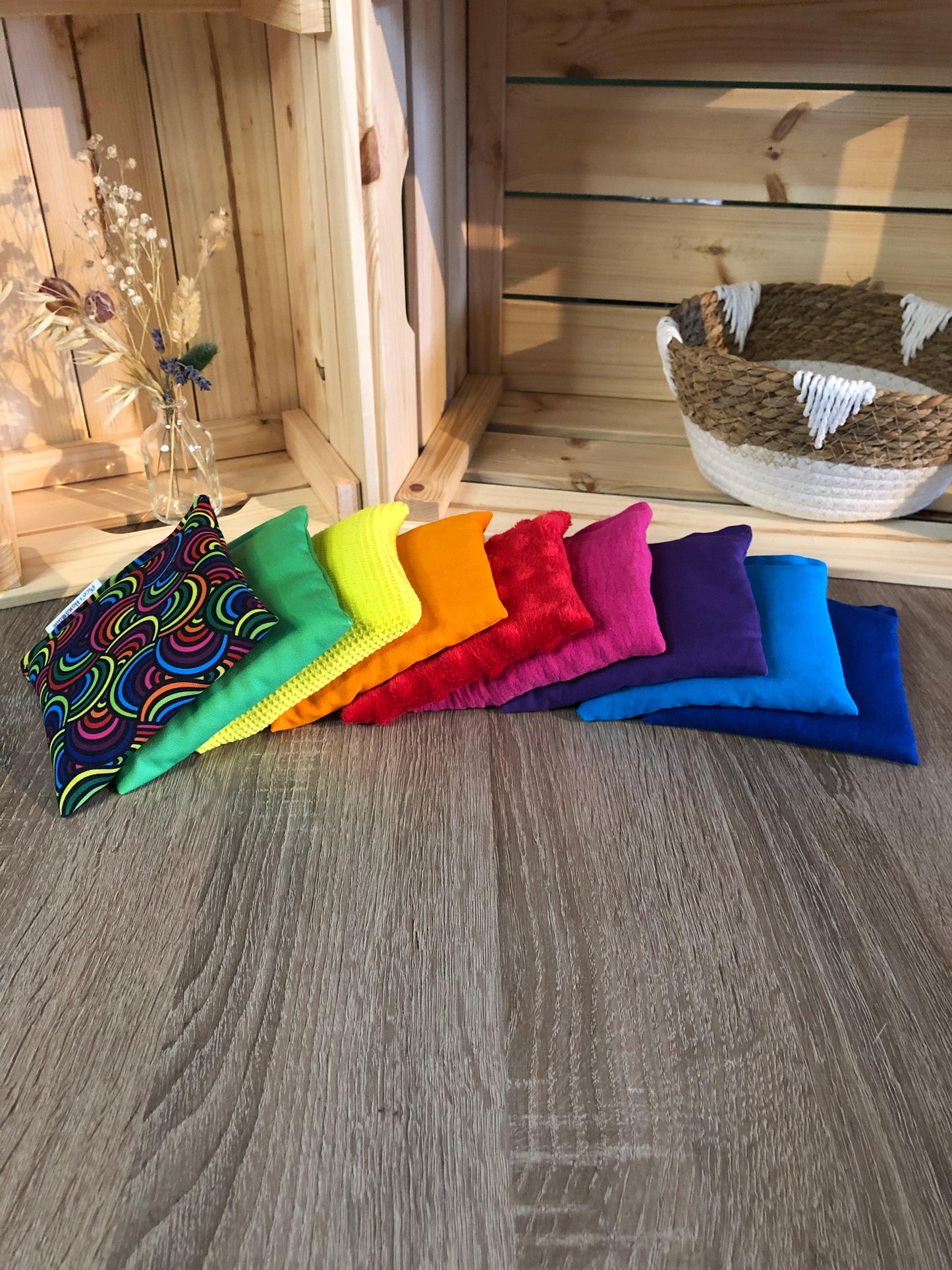 Pittenzakje Set Regenboog XL - Pico's Handmade