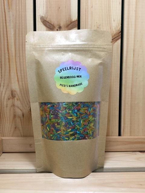 Speelrijst Regenboog-mix - Pico's Handmade