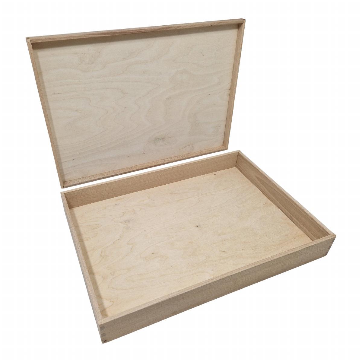 Houten speelbak laag met deksel - Pico's Handmade
