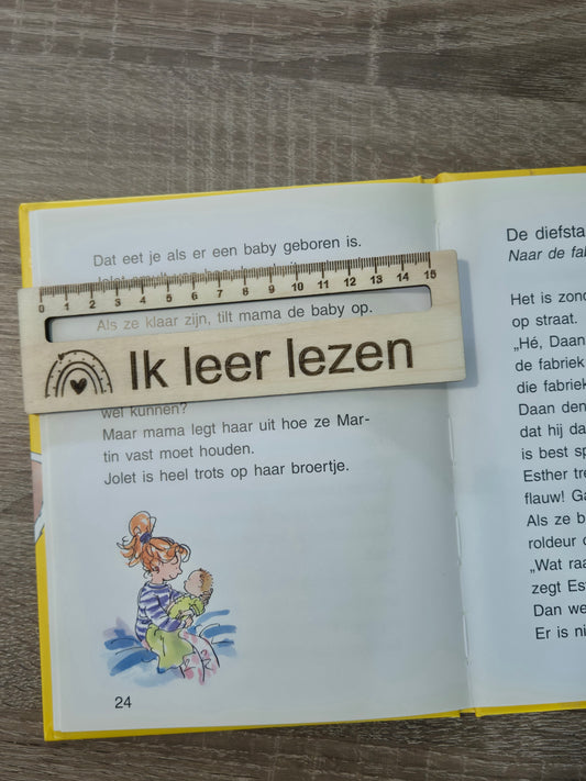 Leeslineaal Regenboog