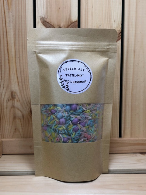 Speelrijst Pastel-mix - Pico's Handmade